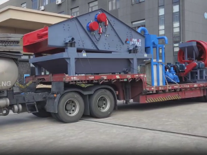 1845J一200洗砂脫水一體機、GT15*50滾筒篩發(fā)往湖北